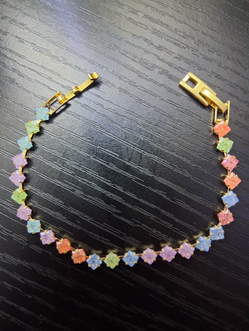 Multicolor Cubic Zirconia Tennis Bracelet